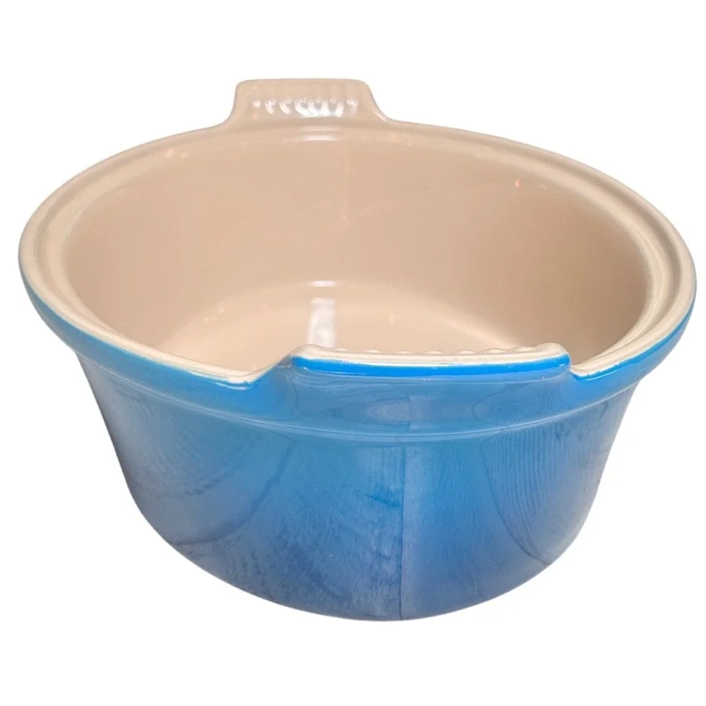 Le Creuset Blue Marseille Stoneware Oval Au Gratin Baking Dish 13-28 1.1L